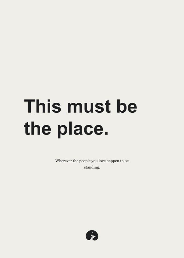 This must be the place