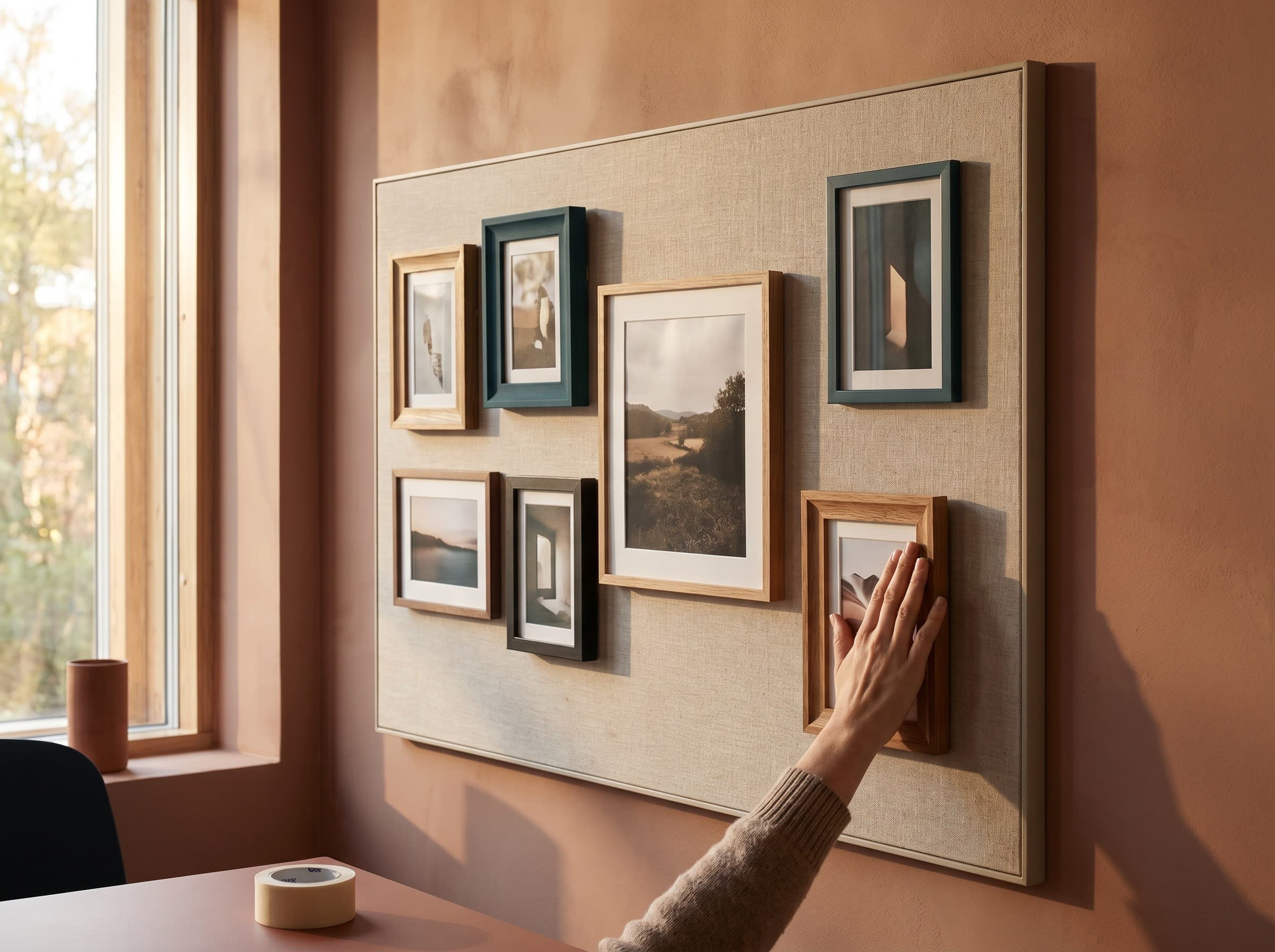 The painting is a post